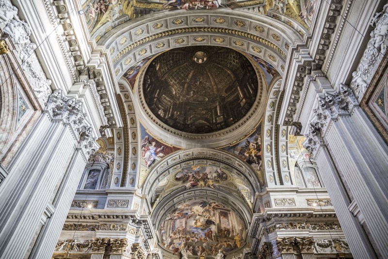 Interior of the Sant'Ignazio Church in Rome