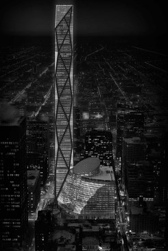 Jahn's 2017 proposed addition to the Thompson Center in Chicago