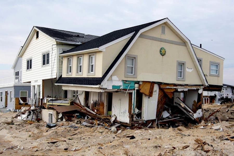 Hurricane Sandy damage in Ortley Beach, N.J. on Saturday, Nov. 10, 2012. (Governor's Office/Tim Larsen)