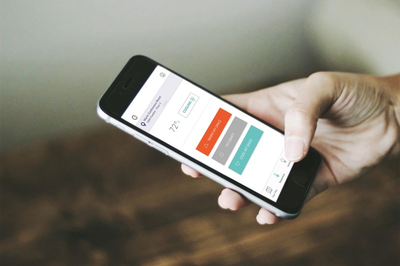 The Comfy workplace experience app allows employees to make immediate changes in temperature and lighting, and to book rooms.