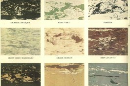 "Marble" floor tiles made of rubber