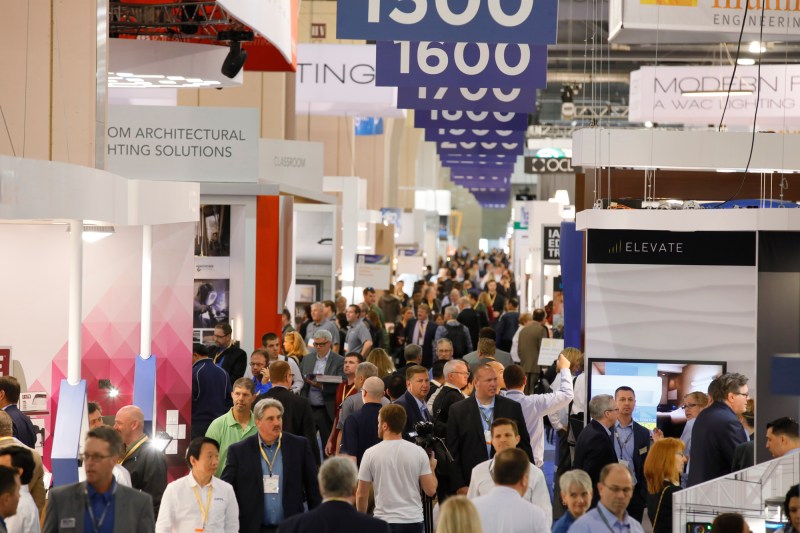 A view of the Lightfair 2017 show floor.