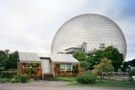 Montreal 1967 World's Fair, "Man and His World," Buckminster Fuller's Geodesic Dome With Solar Experimental House