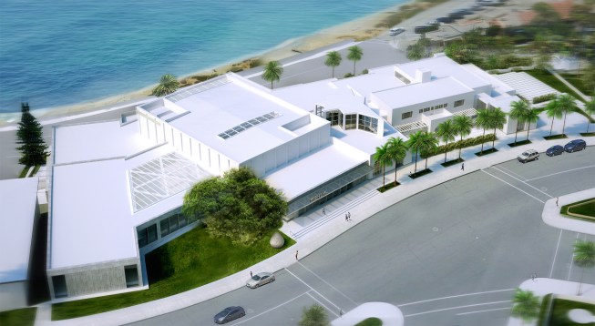 An aerial rendering of Selldorf Architects' proposed expansion plans.