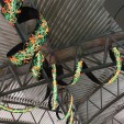 Tendril. Permanent Public Art installation by Daniel Canogar at Tampa Intl Airport in Florida