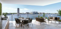Boca Beach House residence terrace with summer kitchen