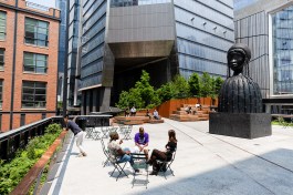 The Spur, which currently features Simone Leigh's "Brick House" installation