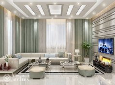 Modern villa living room design