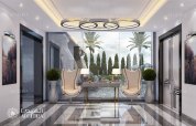 Deluxe villa hall design