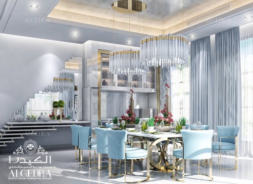 Luxury dining room interior design