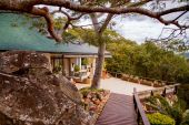 House among trees in Zimbabwe