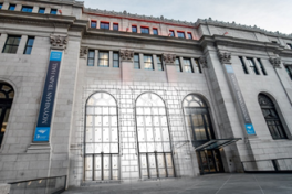 Moynihan Train Hall Glass Drawing Overlay