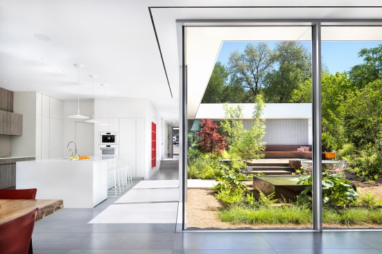 View of living areas and central courtyard