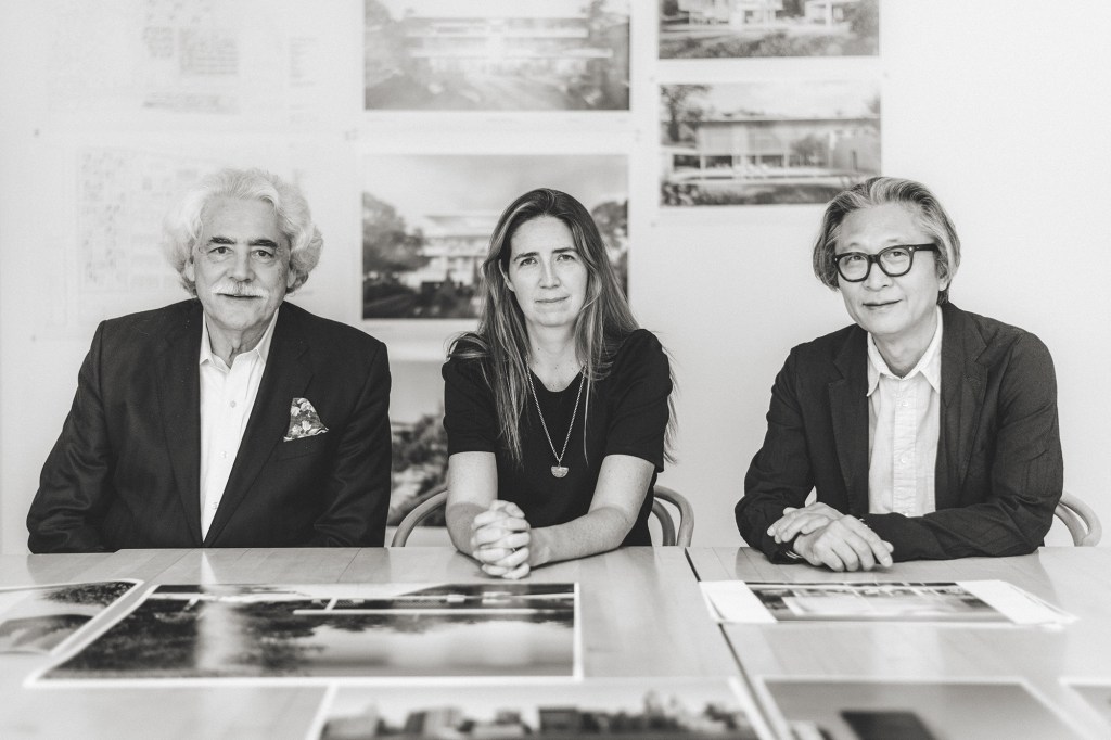 L to r: Meier Partners leadership: partner George Miller, adviser Ana Meier, and partner Dukho Yeon
