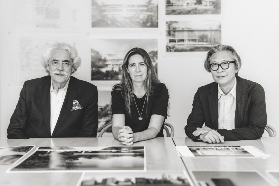L to r: Meier Partners leadership: partner George Miller, adviser Ana Meier, and partner Dukho Yeon