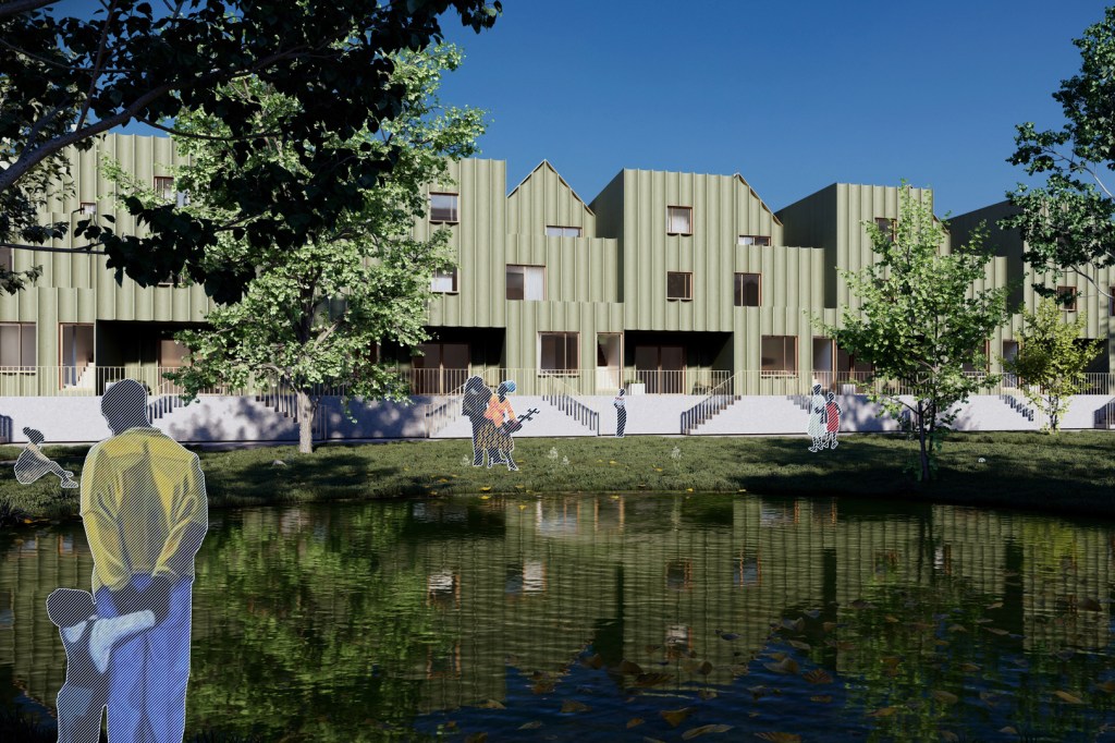 Block, House, Commons (unbuilt), Philadelphia (2021), by Studio Sean Canty, AKTII Engineering