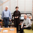 Marsha Maytum (middle), along with William Leddy and Richard Stacy in 2017.