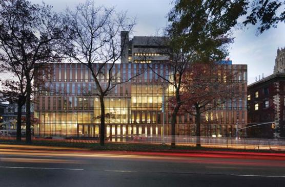 The east fa?ade of the new Diana Center stretches along Broadway and gives Barnard the street presence that it has been lacking for nearly 40 years. The fa?ade incorporates terra-cotta-colored glass shadow boxes, panels with a graduated vertical frit, and panels of vision glass, giving an indication of the programs happening within: classrooms, offices, a black-box theater, and event space. But it is the series of four slipped atria (containing a caf?, a dining hall, a reading room, and a gallery) that are the building's defining gesture. "It's a really transformative building for the campus," says Barnard College president Debora Spar. "Our challenge now is to bring the rest of campus up the level of the Diana [Center]."