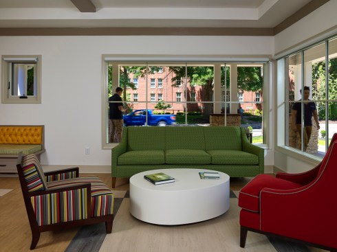Chapter Room view toward Admissions
