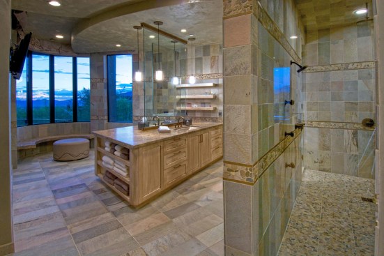 MASTER BATHROOM
More a Day Spa than a Master Bathroom, with views to the canyon.
