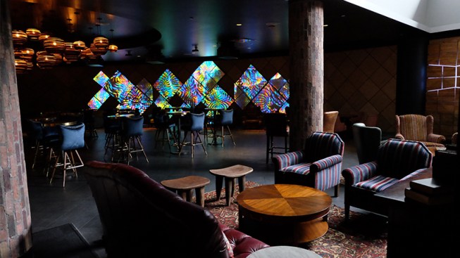 Projection Mapping LA Microsoft Gallery Lounge