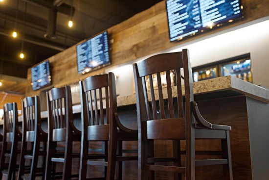 Detail shot of bar