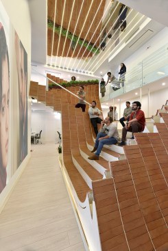 Stairs as semi amphitheater