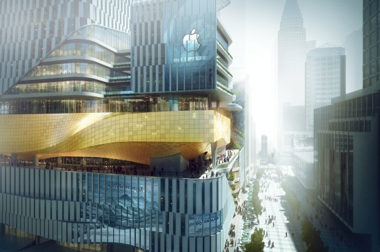 Chongqing Xinhua Bookstore Group Jiefangbei Book City Mixed-use Project, Chongqing, China, by Aedas