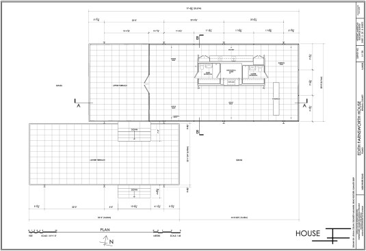 Farnsworth House plan