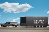 Photograph Copyright Mitch Tobias www.mitchtobias.com (415) 647-0242
Interiors and exteriors of Studio Dental, a mobile dental office in San Francisco.  Dentist with patient.