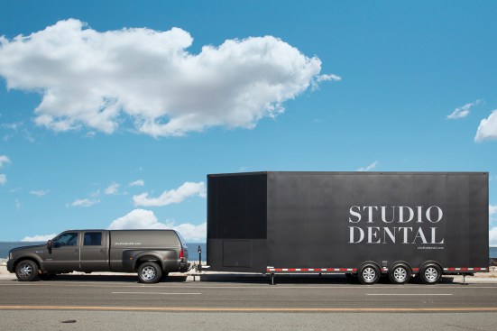 Photograph Copyright Mitch Tobias www.mitchtobias.com (415) 647-0242
Interiors and exteriors of Studio Dental, a mobile dental office in San Francisco.  Dentist with patient.