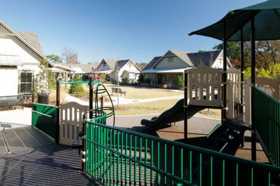 Communal Space The project was designed with many communal areas where visitors; including this children’s playground.