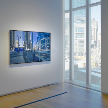 Columbus
Circle Looking North
(2009) installed at MAD exhibition.