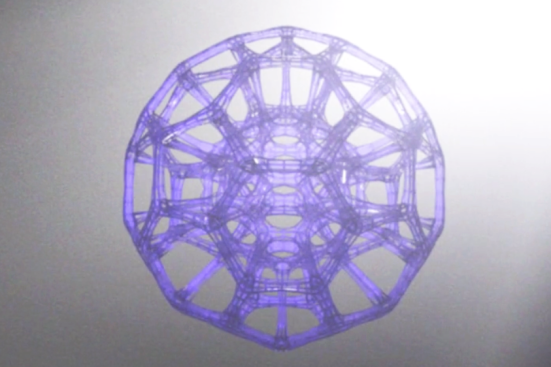 This 2-inch-diameter Buckyball-like structure took CLIP 6.5 minutes to print, while it took a Polyjet printer three hours, and a SLA printer 11.5 hours, according to third-party tests commissioned by Carbon3D.