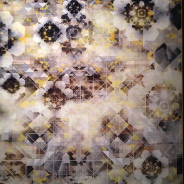 Marcel Wanders' textile, Digital Glow, for Moooi.