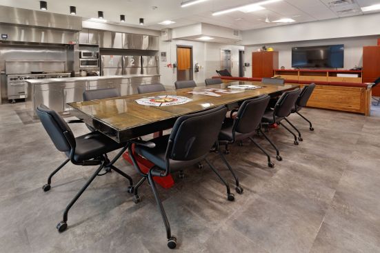 =Woodlawn Fire and Rescue Station #24 - interior - kitchen, dining and living room