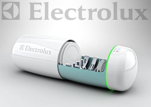 The Eco Cleaner is a portable dishwasher/composter that uses ultrasonic waves to ionize food and turn it into reusable waste.