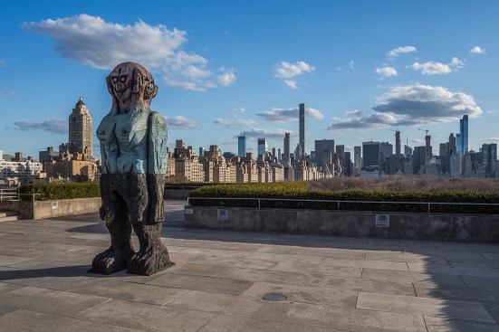 Installation view of "We Come in Peace" (2018)Huma Bhabha/Courtesy the artist and Salon 94