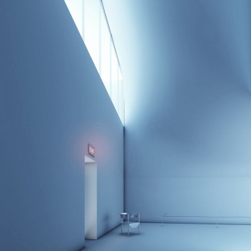 Rendering of sculpture gallery.