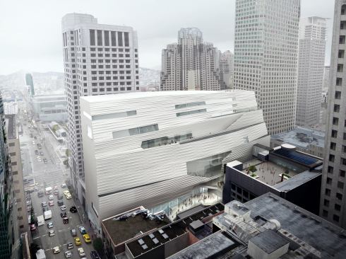 November 2011 rendering showing the new addition from the east.
