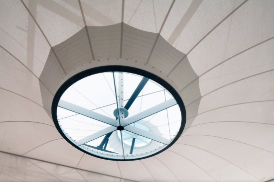 A detail of one of the lightwells.