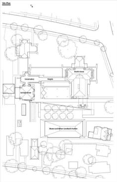 First floor and second floor plans. 