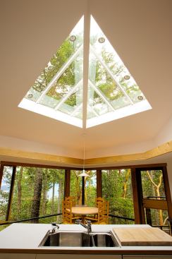 Harris House kitchen skylight, 1992, Ganges Harbor.