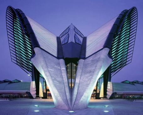 TGV Train Station, Lyon, France, by Santiago Calatrava, FAIA.