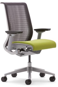 Steelcase launched the Think task chair in 2004. The 99-percent recyclable chair, which&nbsp;was developed and assembled by&nbsp;Steelcase employees on three different continents, became Steelcase's first&nbsp;global product. In 2005, the Think chair was the first Steelcase chair to be Cradle to Cradle certified.