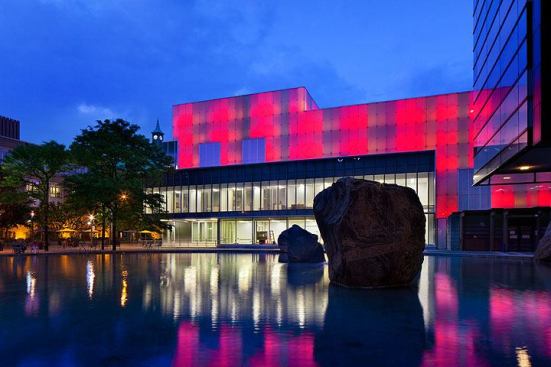 Another color variations for the illuminated portion of the façade.