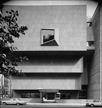 The Whitney Museum, New York, by Marcel Breuer.