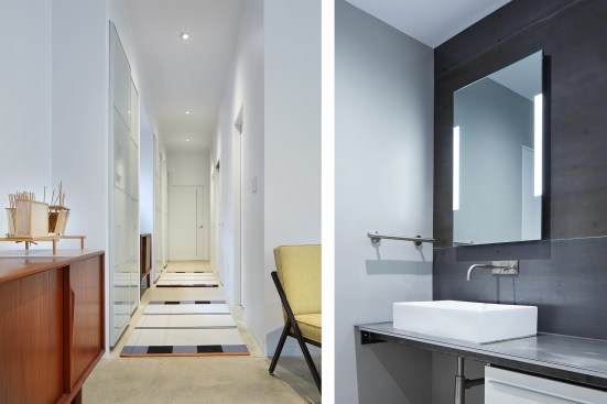 The house contains two bathrooms: one off the master bedroom (shown) and another off the north hall.