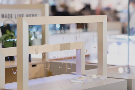 Brass display rails