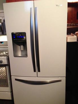Whirlpool The Ice Collection provides a high-end alternative to stainless with pure white appliances featuring a contemporary aesthetic, linear appliance handles, and larger expanses of glass for better visibility. www.whirlpool.com
